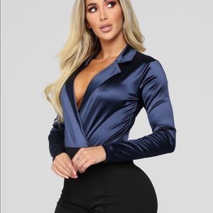 Gorgeous dark navy bodysuit size small